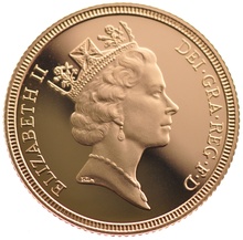 1986 Gold Half Sovereign Elizabeth II Third Head Proof