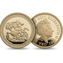 2017 Proof Gold Sovereign 3 Coin Set Fifth Portrait Boxed