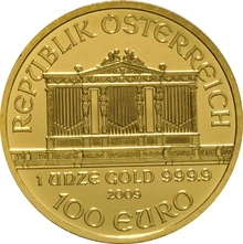 2009 Austrian Gold Philharmonic Coin 1oz