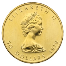 1979 Canadian Maple Leaf Gold Coin 1oz