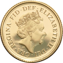 2016 Proof Gold Half Sovereign Elizabeth II Fifth Head