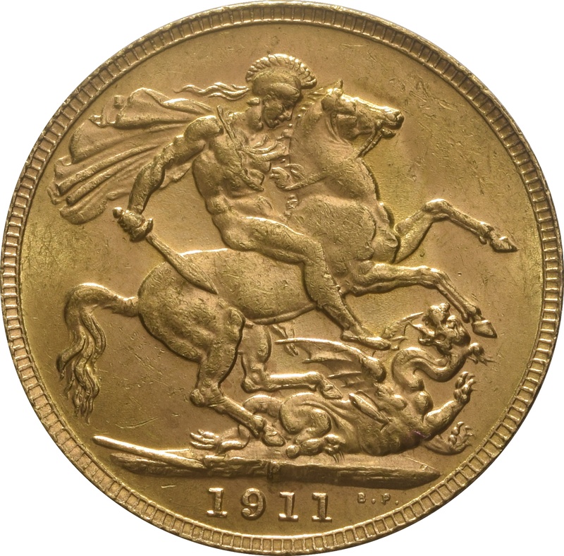 1911 Gold Sovereign Coin George V Perth