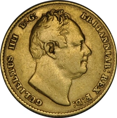 1831 Gold Sovereign Coin William IV
