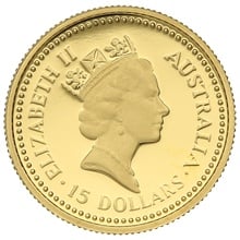 1988 Proof 1/10oz Australian Kangaroo Gold Nugget Coin