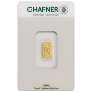 1g Gold Bar C. Hafner Minted