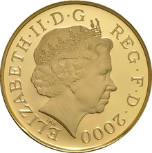 2000 Proof £5 Gold Crown Coin Queen Mother