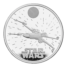 2024 1oz X-Wing Star Wars Proof Silver Coin Boxed