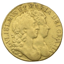 1692 Gold Guinea Coin William & Mary