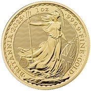 2025 1oz Gold Britannia Coin Gift Boxed