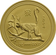 2004 1oz Gold Australian Year of the Monkey