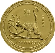 2004 Year of the Monkey Gold Coin 1oz Perth Mint Australian Lunar Series