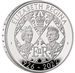2022 Platinum Piedfort £5 Proof Crown Her Majesty Queen Elizabeth II Memorial Boxed