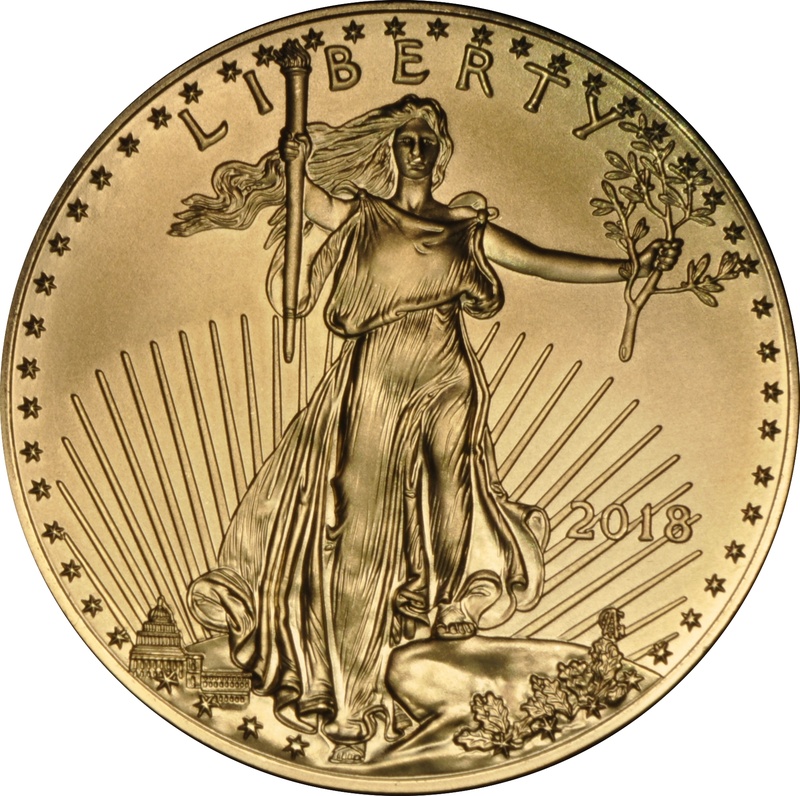 2018 Half Ounce American Eagle Gold Coin