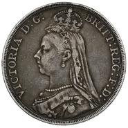 1890 Queen Victoria Silver Crown