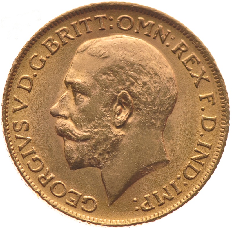 1922 Gold Sovereign - King George V - S