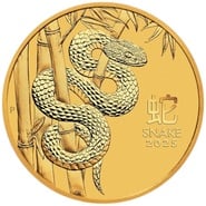 2025 Year of the Snake Gold Coin 1/2oz Perth Mint Australian Lunar Series