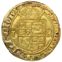 1607-1609 James I Hammered Gold Double Crown mm Coronet