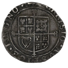 1638-1639 Silver Sixpence Coin Charles I Hammered Anchor