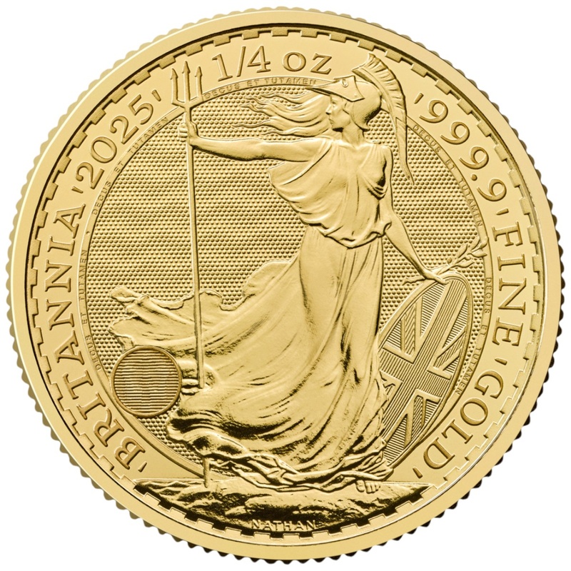 2025 Quarter Ounce Britannia Gold Coin Gift Boxed