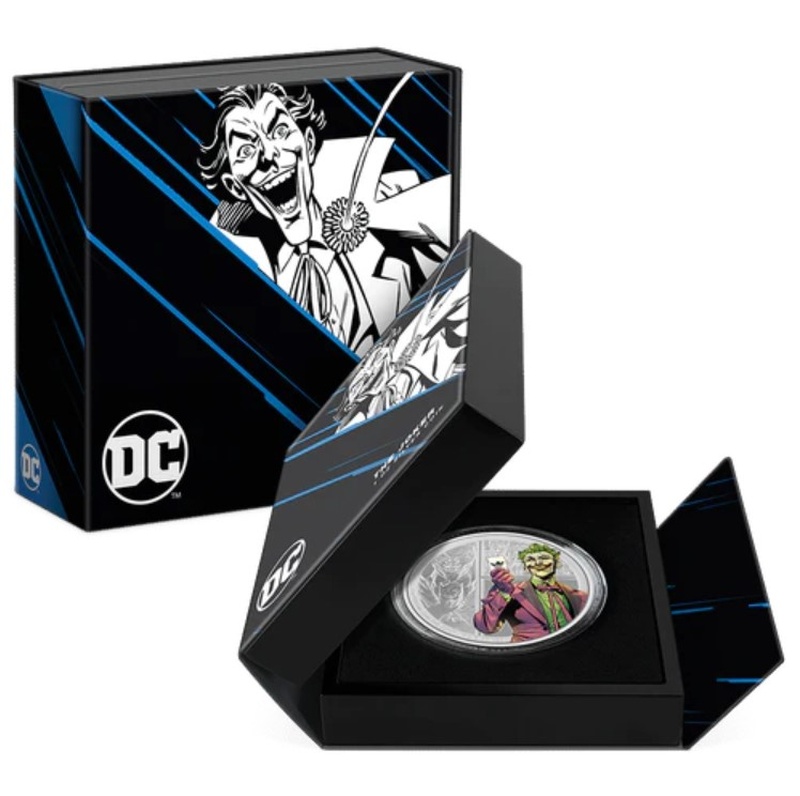 2023 Proof The Joker Silver Coin 1oz Boxed