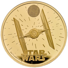 2024 1oz TIE Fighter Star Wars Proof Gold Coin Boxed