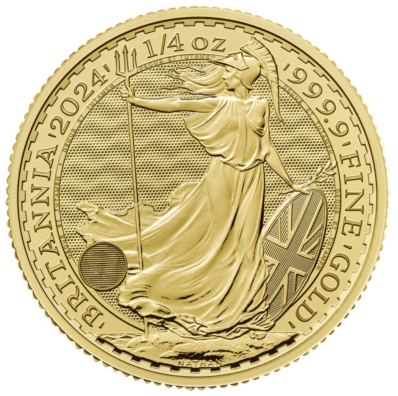 2024 1/4oz Gold Britannia Coin BullionByPost From £424.60