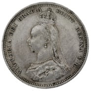 1887 Victoria Silver Shilling
