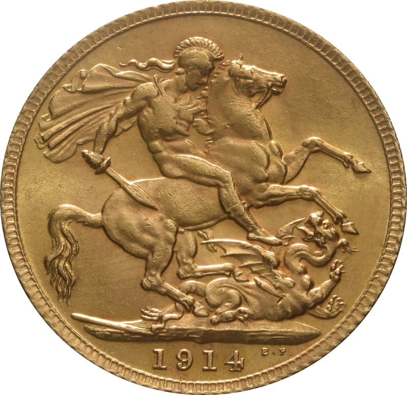 1914 Gold Sovereign Coin George V