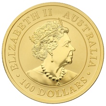 2020 1oz Australian Kangaroo Gold Nugget Coin