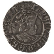 Henry VIII Silver Half Groat Twopence Very Fine