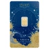 0.5g Gold Bar PAMP Zodiac Aries Minted