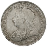 1897 Queen Victoria Silver Shilling