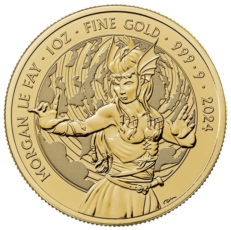 2024 Morgan Le Fay Gold Coin Myths & Legends 1oz