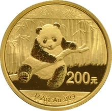 2014 1/2oz Chinese Panda Gold Coin