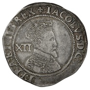 1604-5 James I Silver Shilling - mm Lis