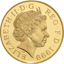 1999 Proof Gold Crown £5 Coin  Diana Princess of Wales Memorial NGC PF69