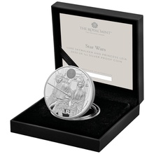 2023 1oz Luke Skywalker & Princess Leia Star Wars Proof Silver Coin Boxed