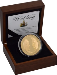 2011 Proof Gold Crown £5 Coin Royal Wedding William and Catherine Boxed