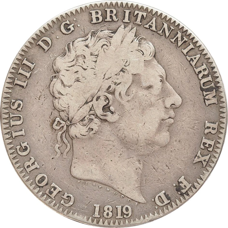 1819 Silver Crown Coin George III