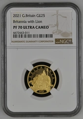 2021 Proof 1/4oz Gold Britannia Coin NGC PF70