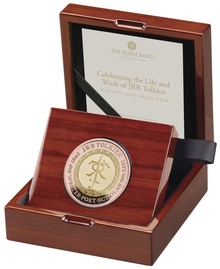 2023 JRR Tolkien Gold £2 Proof Coin Boxed