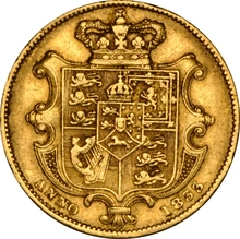 1833 Gold Sovereign Coin William IV