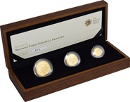 2011 Proof Britannia Gold 3-Coin Set Boxed