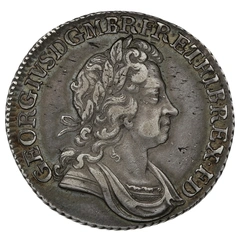 1723 Silver Shilling Coin George I