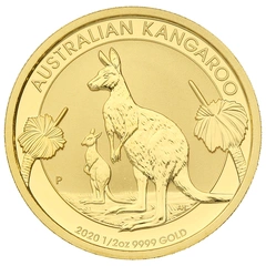 2020 1/2oz Australian Kangaroo Gold Nugget Coin