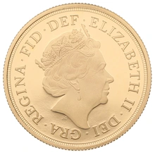 2015 Proof £2 Coin Gold Double Sovereign Fifth Portrait