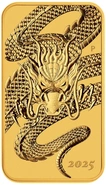 2025 Perth Mint 1oz Dragon Rectangular Gold Bar (Coin)