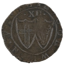 1656 Silver Shilling Coin 