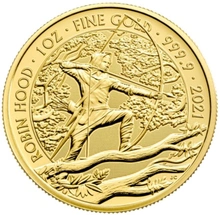 2021 Robin Hood Gold Coin Myths & Legends 1oz NGC MS70