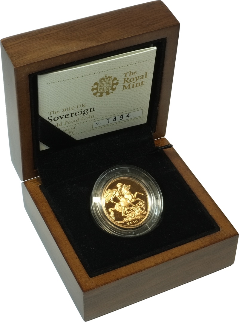 2010 Gold Proof Sovereign Boxed
